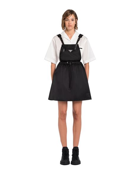 prada re nylon pinafore dress|Re.